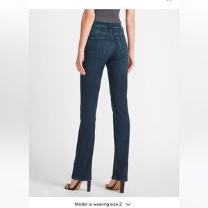 Express High Rise Dark Wash Barely Boot Jeans